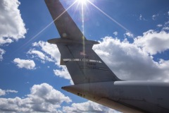 C-5 arrives Thanks Travis AFB