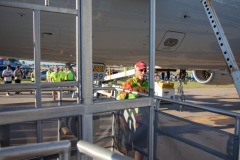 Honor flight arrives 8