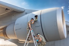 Checking the oil on the C-5