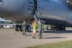 C-5  7 JJ greets the crews