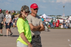 Keith and his daughter survey the scene