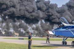 Firey salute for Canada F-18